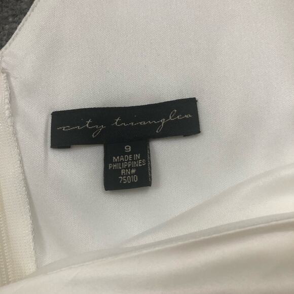 5 for $25 CLOSET CLEAROUT! City Triangles White Bow Front Tie Waist Dress Size 9 - Picture 6 of 9